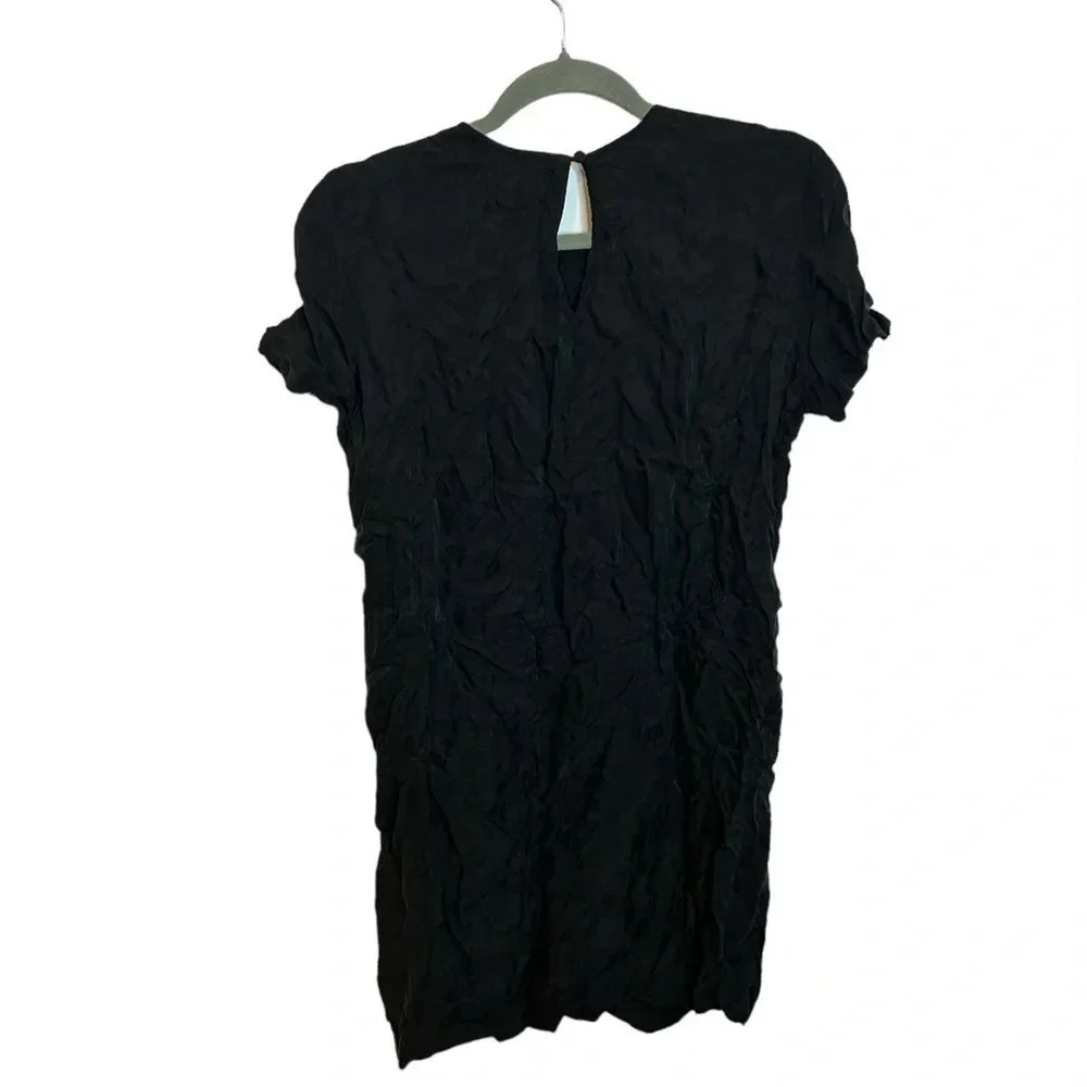 J.Crew Black Cupro T-Shirt Dress